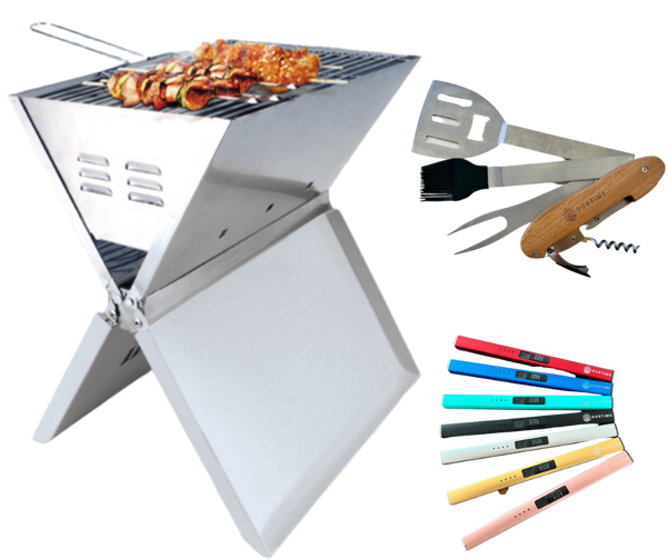 BBQ + BBQ Tool + 1 Flame Resistant Electric Lighter Bundle